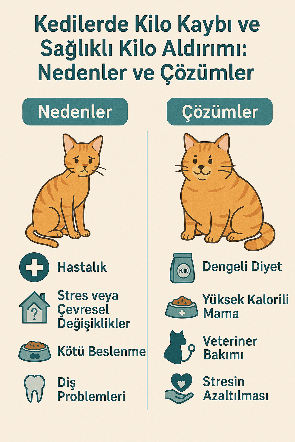 Kedilerde Kilo Kaybı: Nedenleri ve Çözümleri